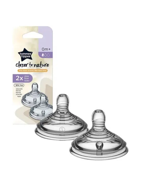 Tommee Tippee Closer to Nature Yavaş Akışlı Emzikler 0m+, 2 adet