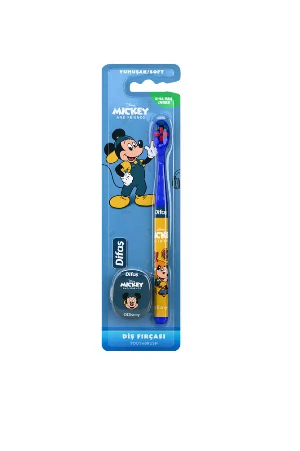 Difaş Disney Mickey Yumuşak Çocuk Diş Fırçası 8-14 Yaş