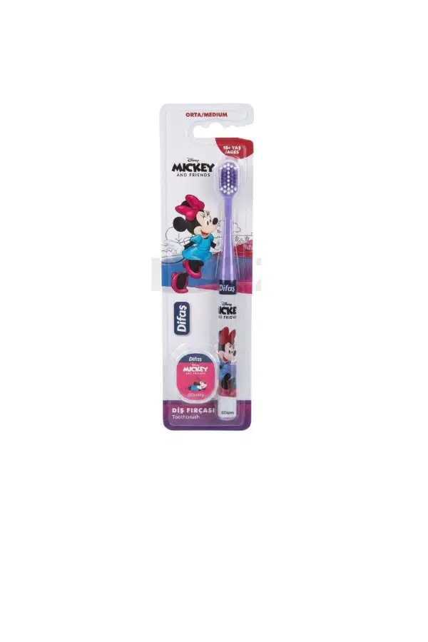 Difaş Disney Mickey Orta Çocuk Diş Fırçası 15+ Yaş
