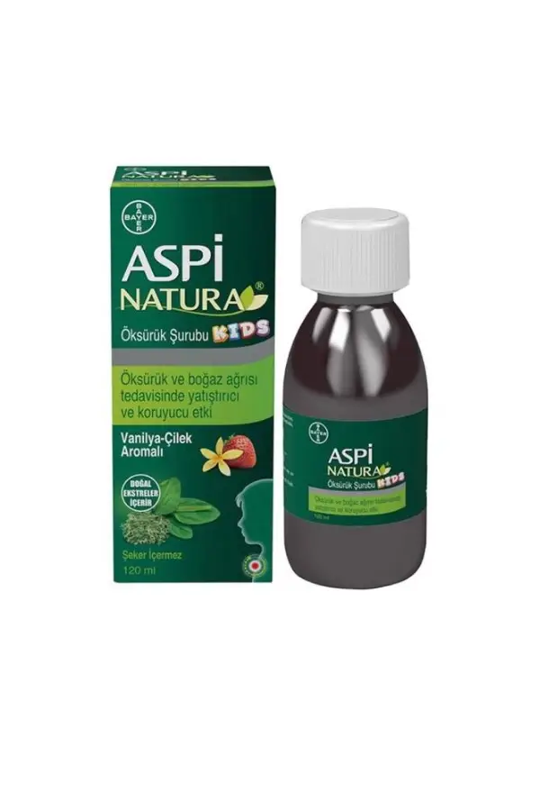 Aspinatura Kids Öksürük Şurubu Vanilya ve Çilek 120 ml