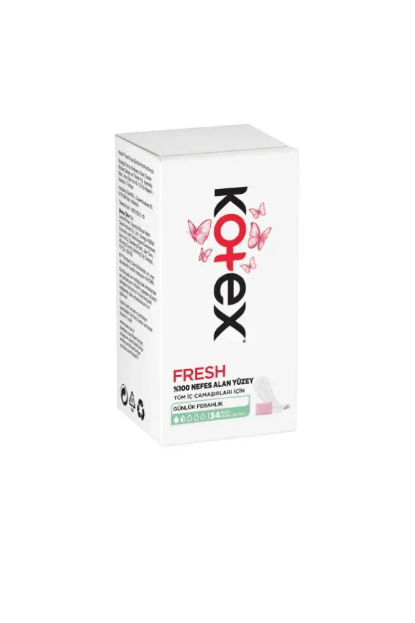 Kotex İnce Günlük Ped Parfümsüz 34'lü