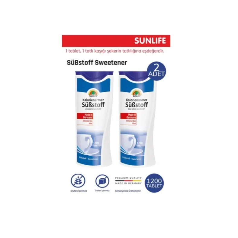2'lİ Sunlife Substoff Tatlandırıcı 1200 Tablet