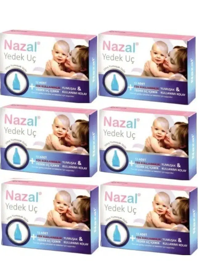 6lı Nazal Burun Aspiratörü Yedek Uç 12'li