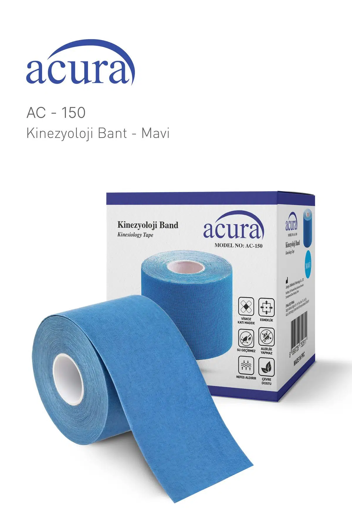 Acura Kinesio Bant Mavi Ac150 5x5