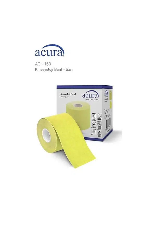 Acura Kinezyoloji Band 5cm x 5m - Sarı