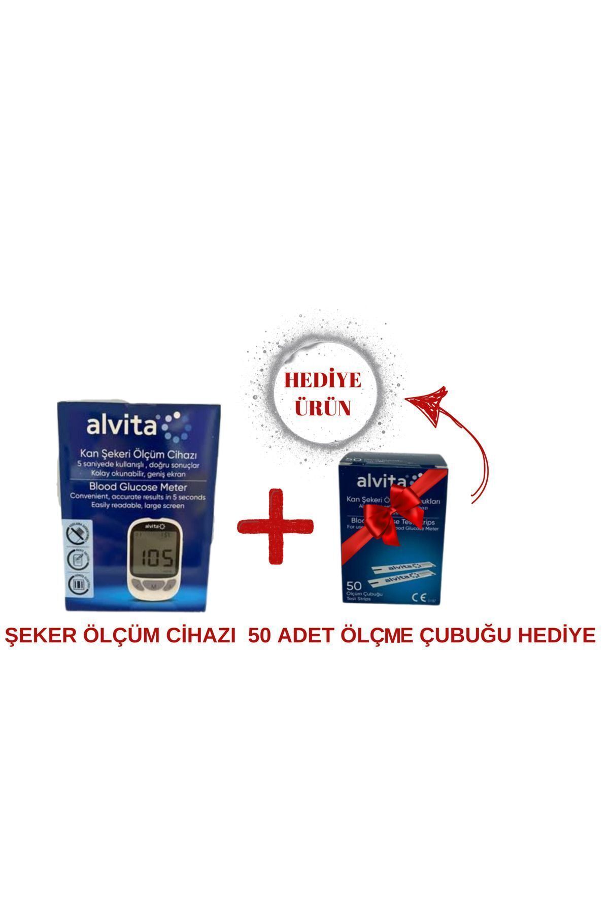 Alvita Alvi?ta Şeker Ölçüm Ci?hazi + Stri?p