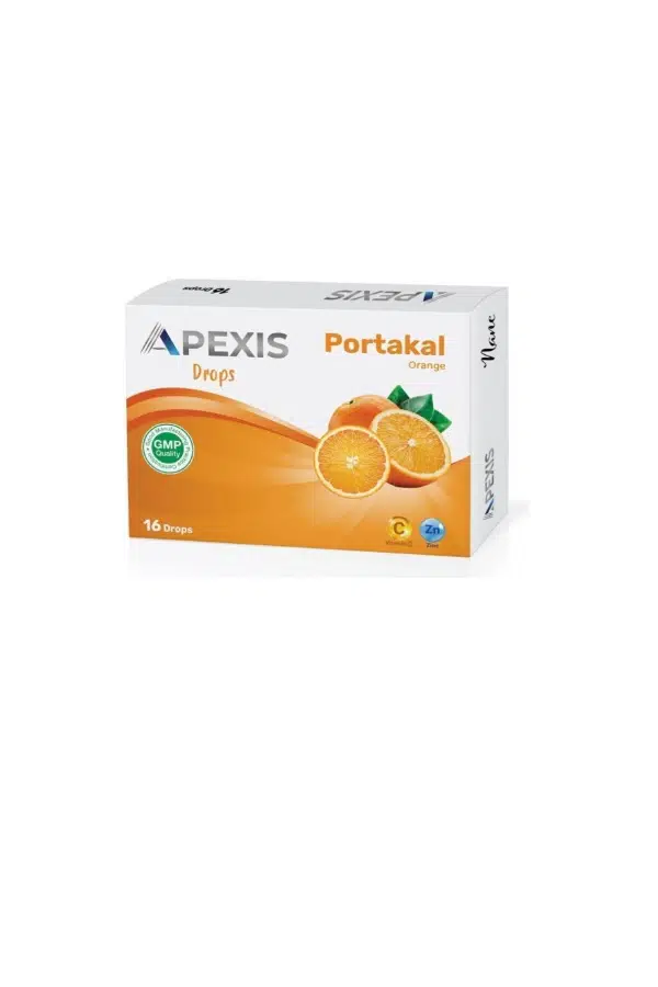 Apexis Drops Portakal Aromalı Pastil 16 lı