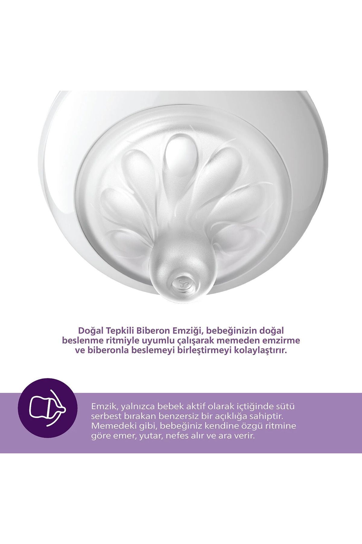 Avent Natural Response Biberon Emziği 6 Numara 6+ Ay 2'li
