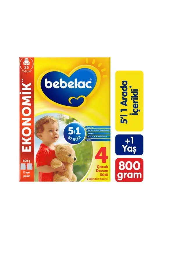 Bebelac 4 Çocuk Devam Sütü 1 Yaş+ 800 gr