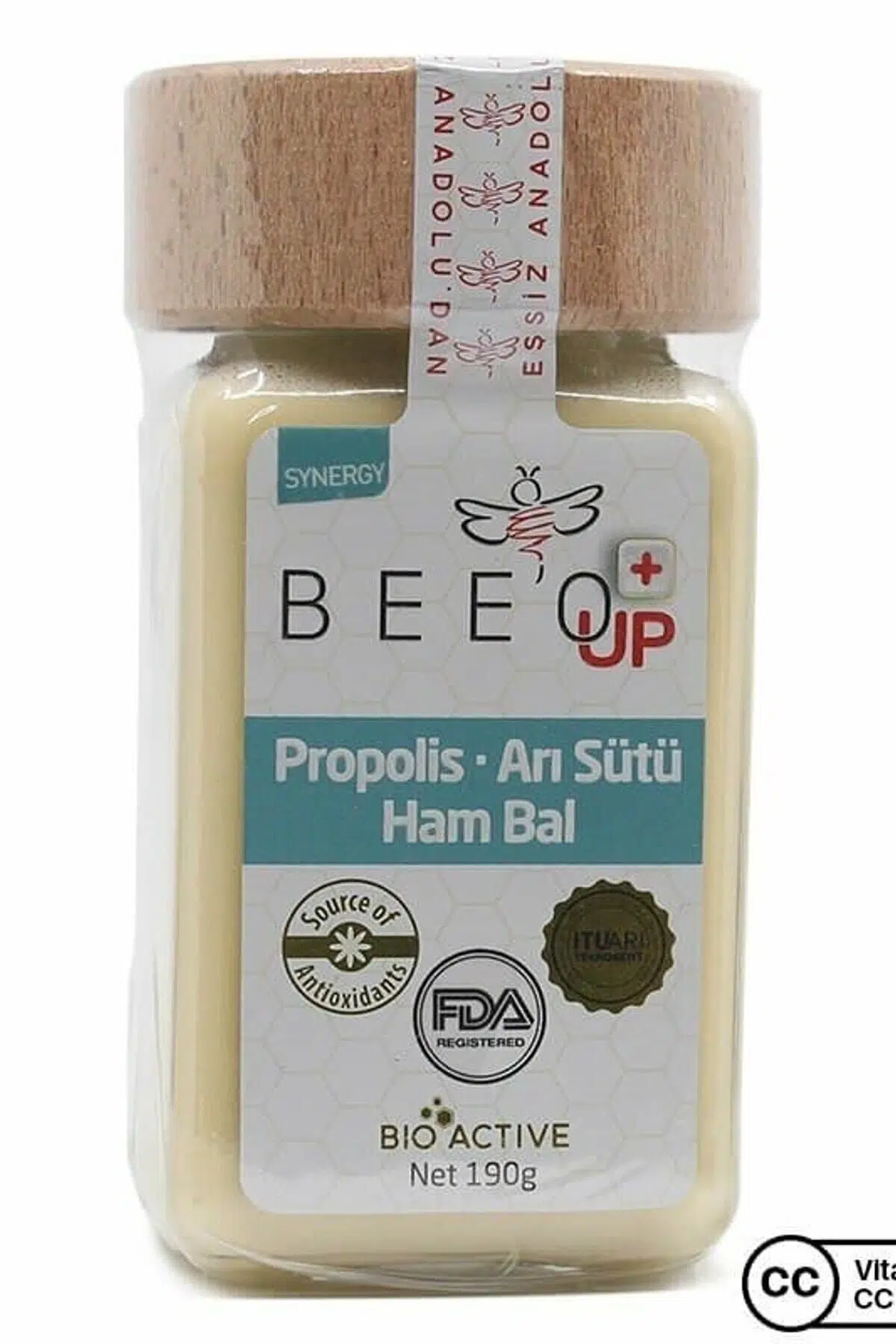 Bee'o Up Propolis Arı Sütü Ham Bal 190 gr