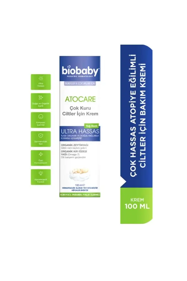 Biobaby Kuru ve Atopik Ciltler İçin Krem 100 ml