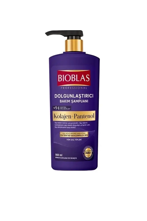 Bioblas Dolgunlaştırıcı Bakım Şampuanı Kolajen & Pantenol 900 ml