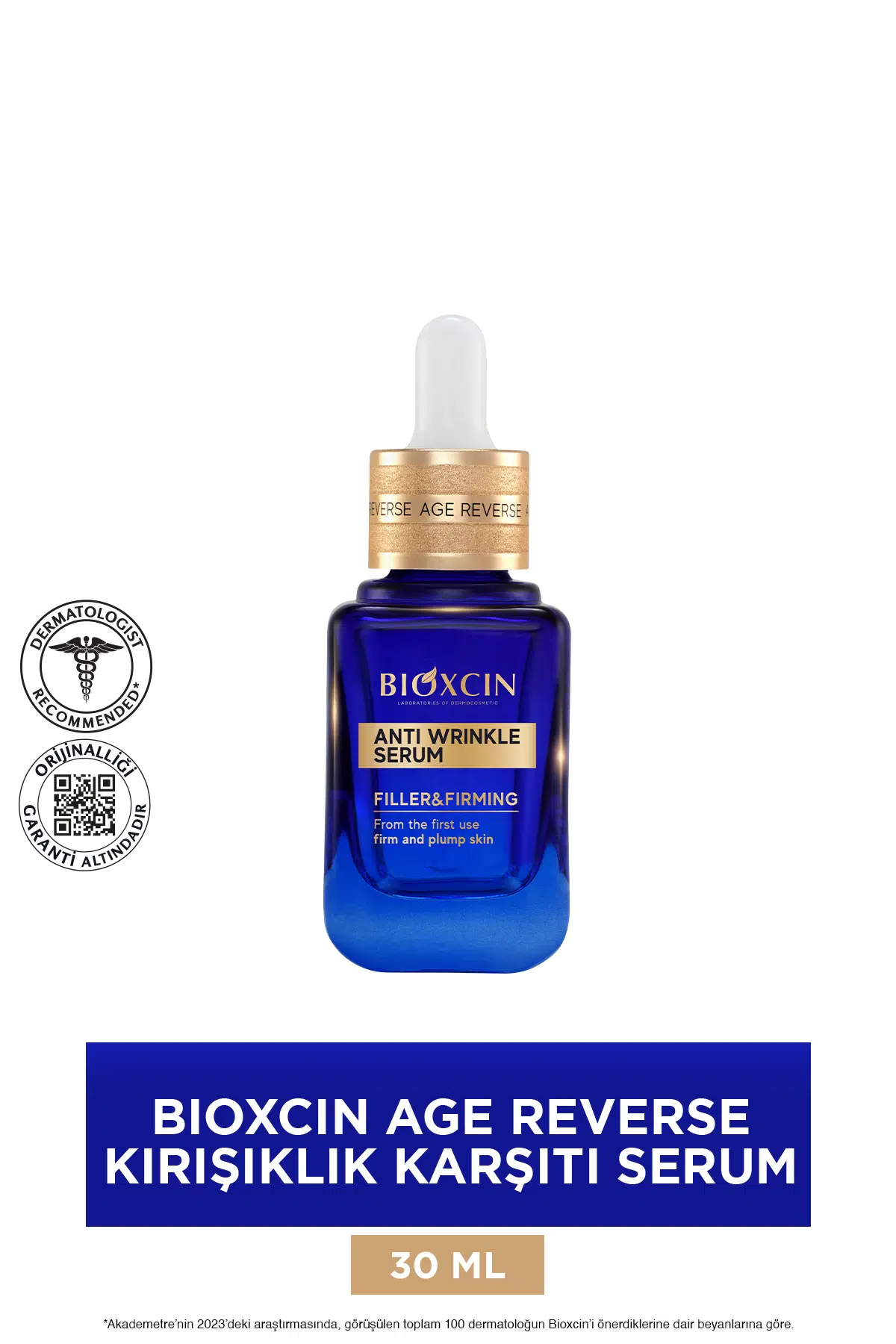 Bioxcin Age Reverse Kırışıklık Karşıtı Serum 30 ml - Retinol, Kolajen Dolgunluk, Sıkılık