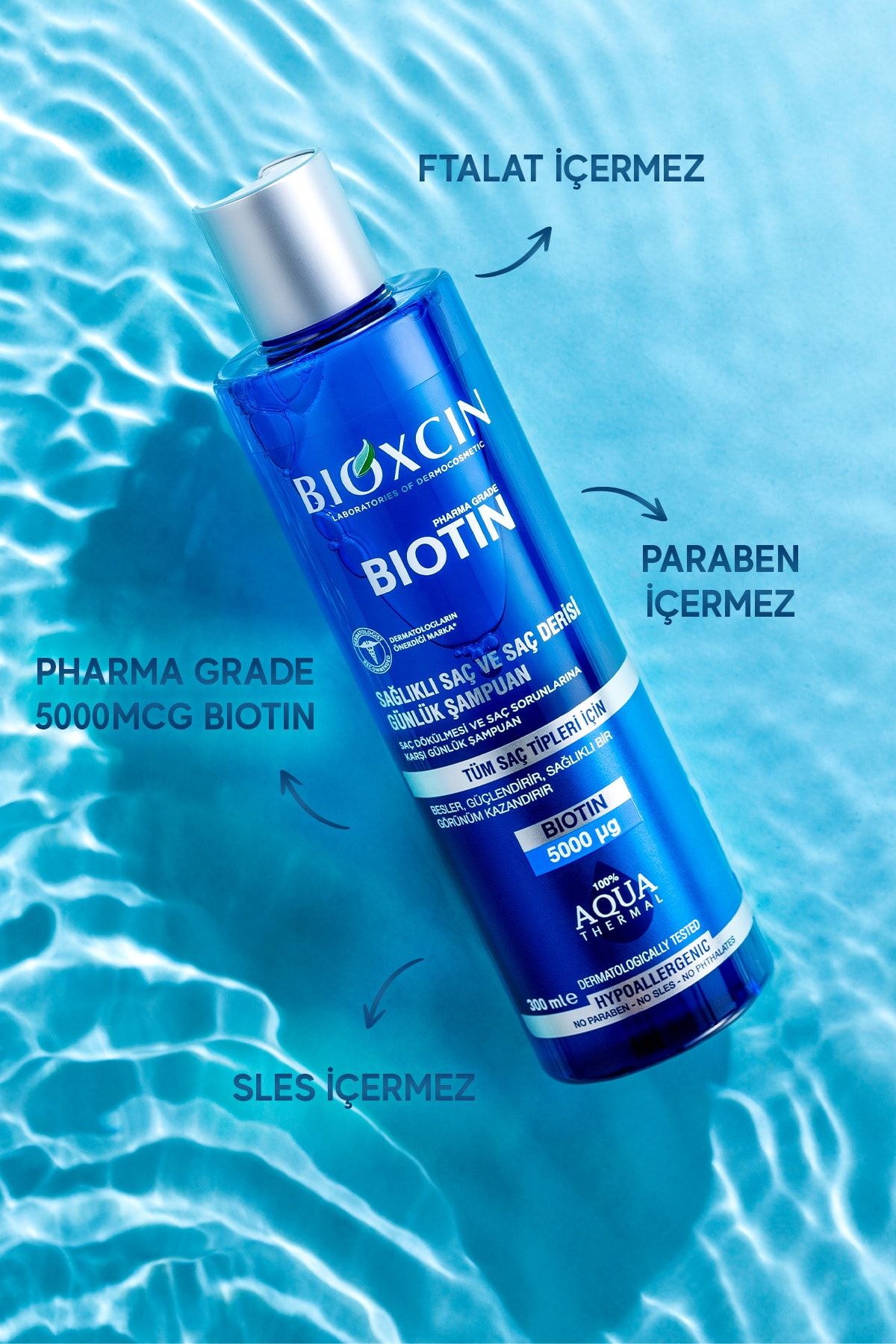 Bioxcin Biotin 5.000 Mcg 60 Tablet Alana Biotin Şampuan 300 Ml Hediye - Daha Güçlü Saçlar