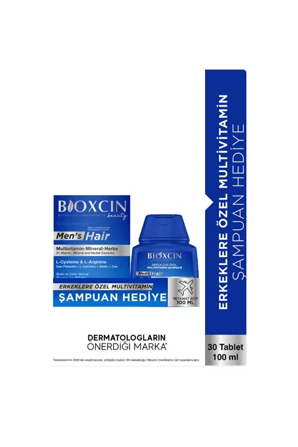 Bioxcin Men Hair Set - 30 Tablet + Şampuan 100 ml Hediyeli