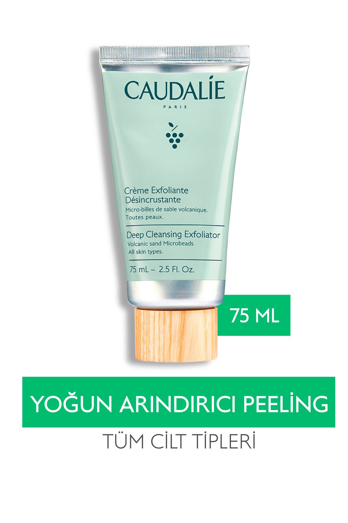 Caudalie Vinoclean Deep Cleansing Exfoliator 75 Ml