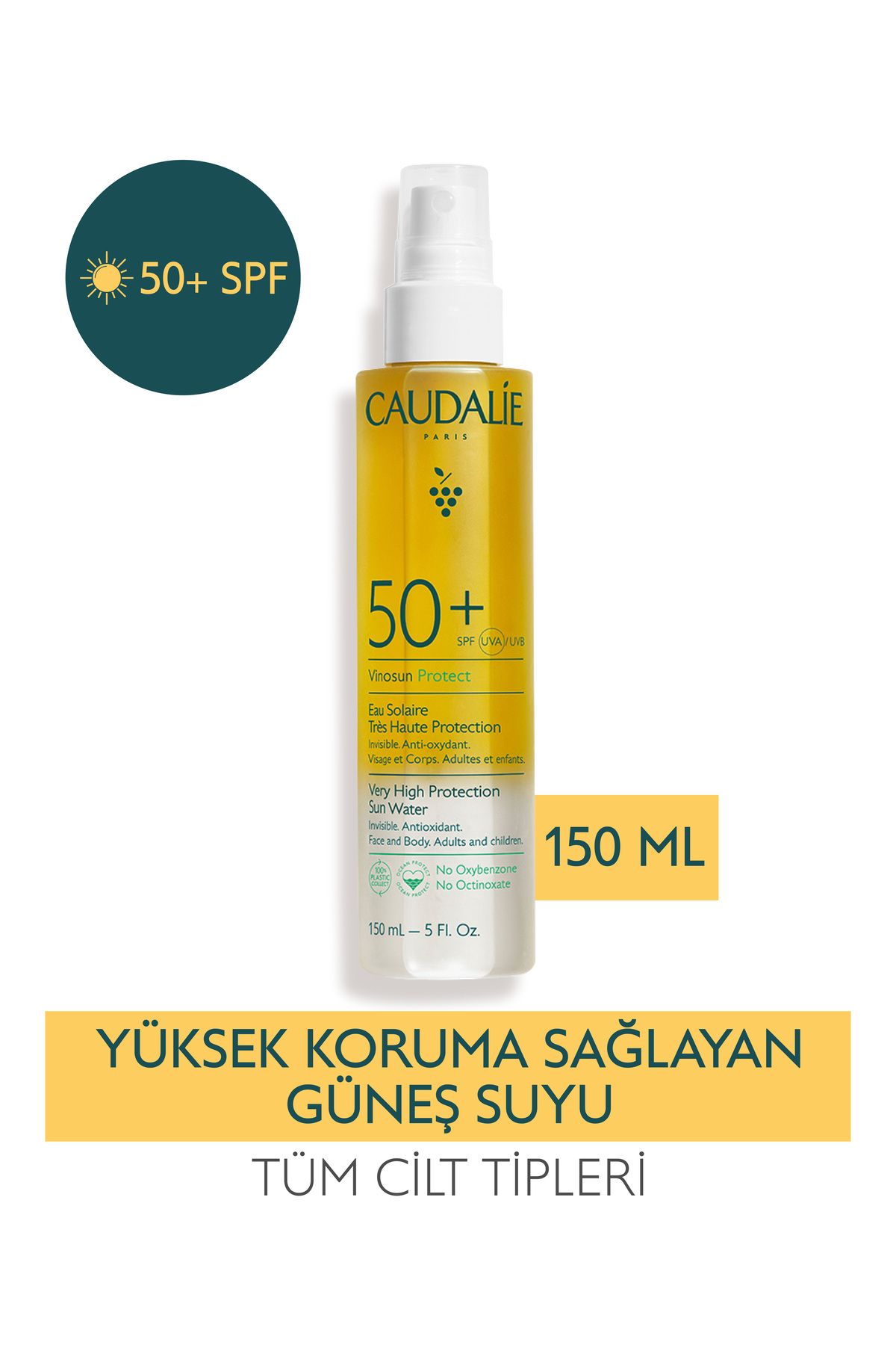 Caudalie Vinosun Very High Protection Water SPF50 150 ml