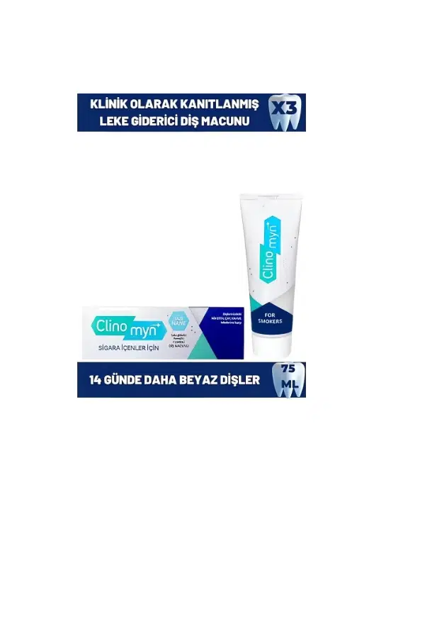 Clinomyn Sigara İçenler İçin Diş Macunu 75 ml