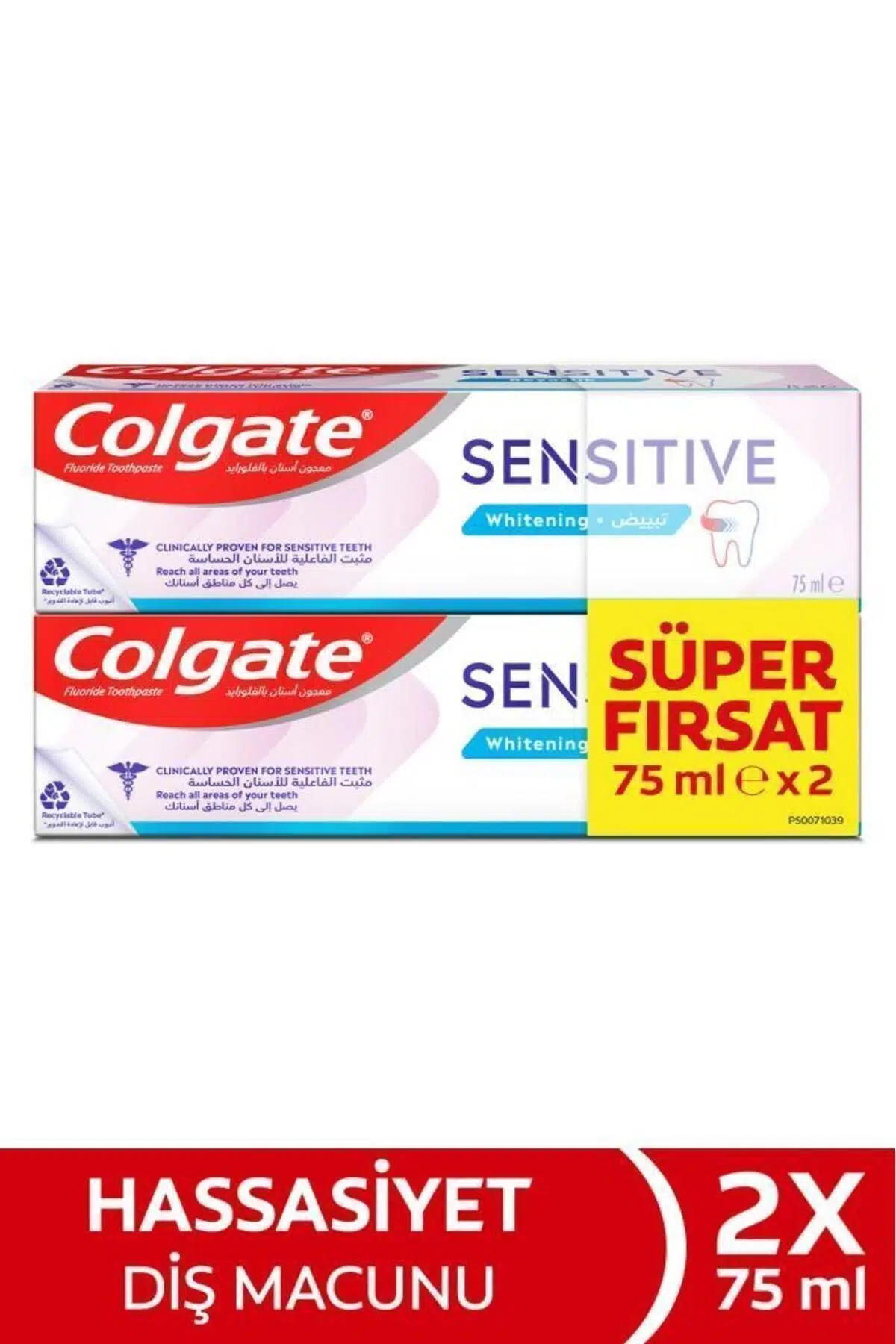 Colgate Sensitive Diş Macunu 75 ml 2'li Fırsat Seti