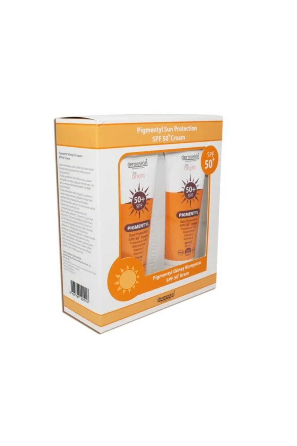 Dermoskin Be Bright Pigmentyl Güneş Kremi SPF50+ 75 ml - İkili Kofre
