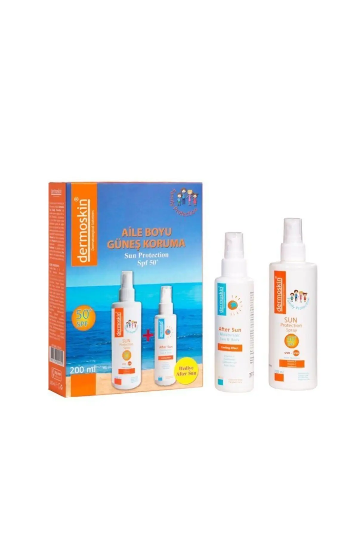 Dermoskin Sun Protection SPF50 200 ml - After Sun Hediyeli