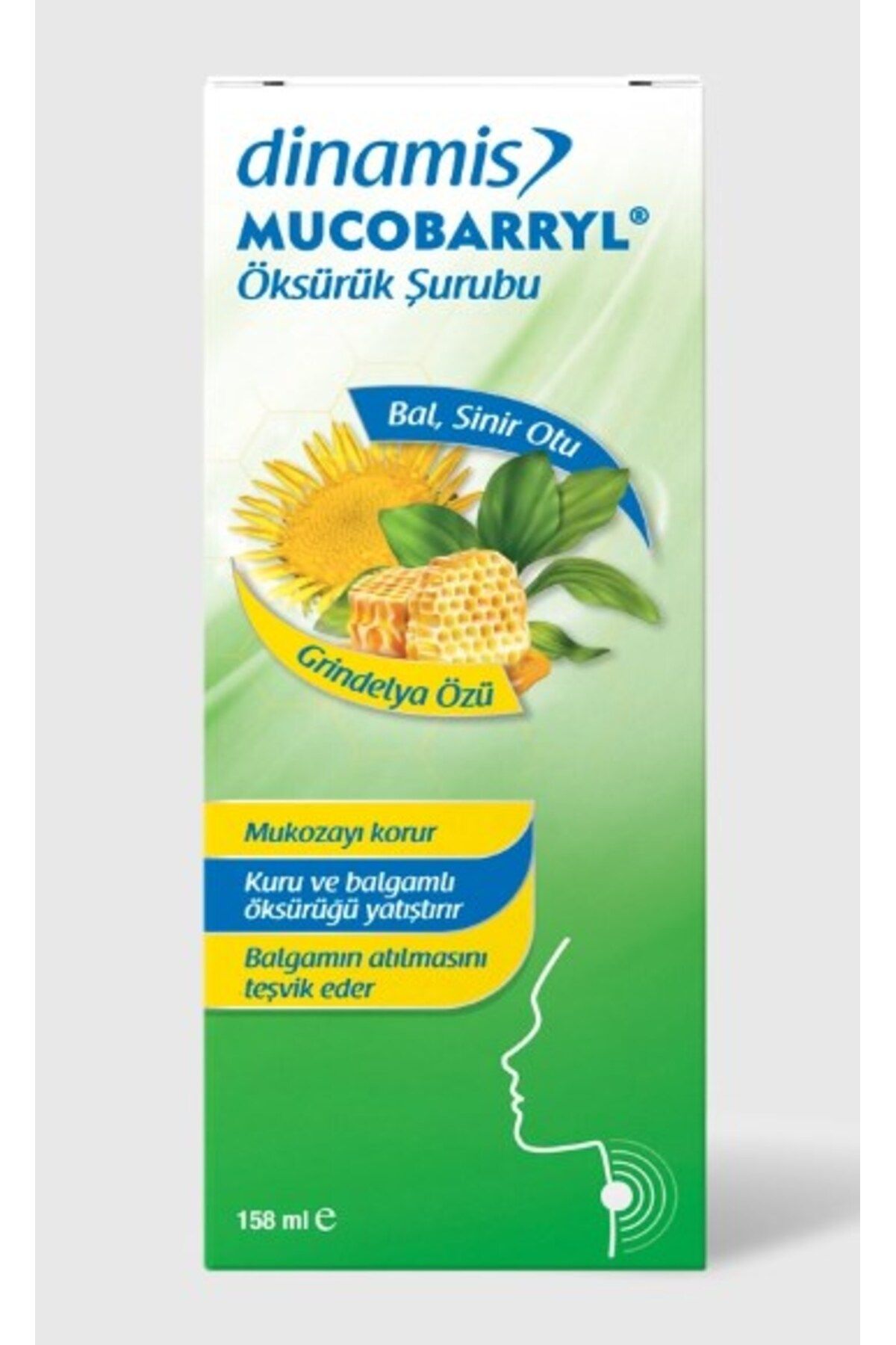 DİNAMİS Dinamis Mucobarryl Grindelya Özlü Şurubu 158 Ml 8680763082530