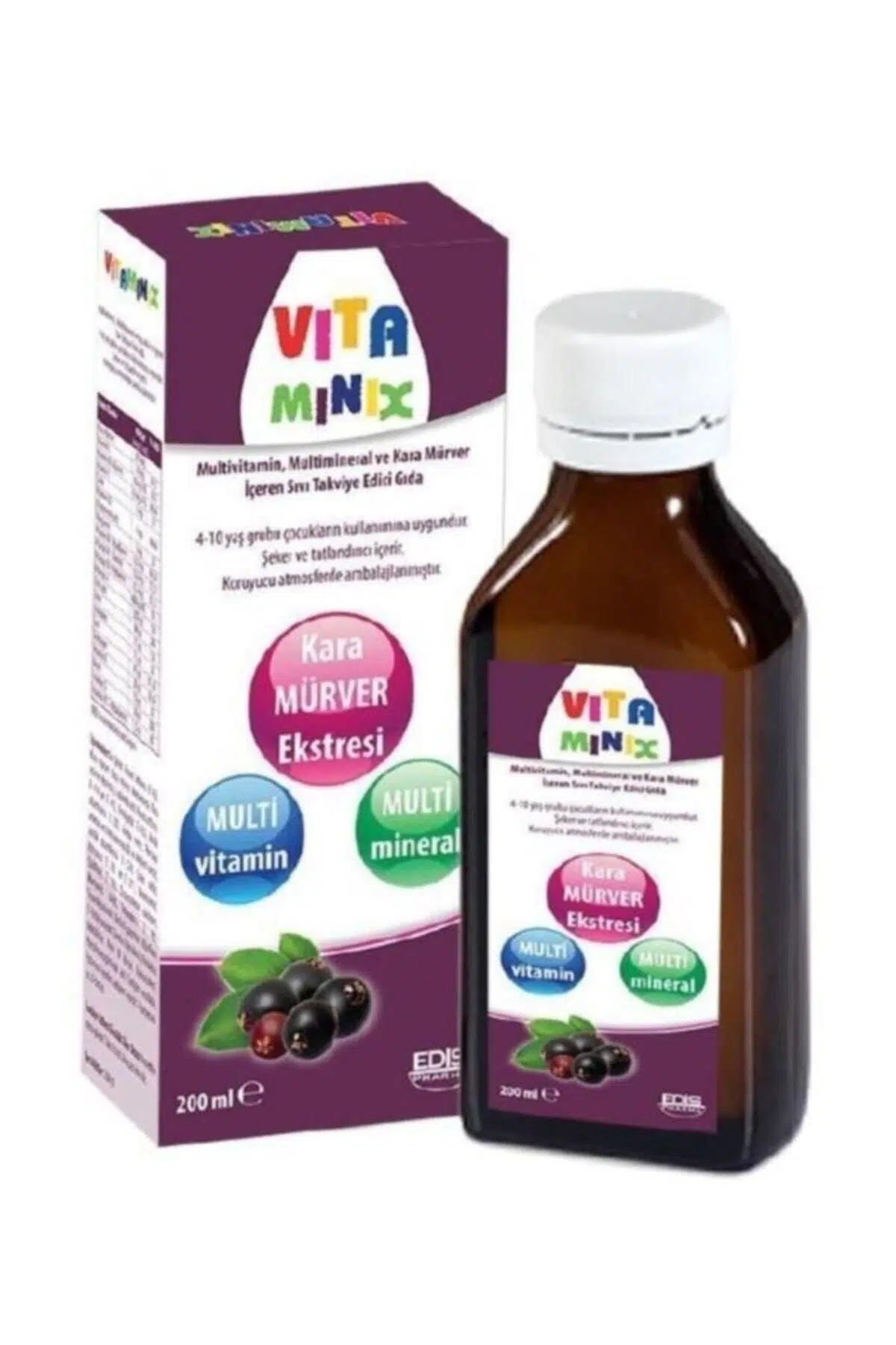 Vitaminix Kara Mürver Şurubu 150 ml