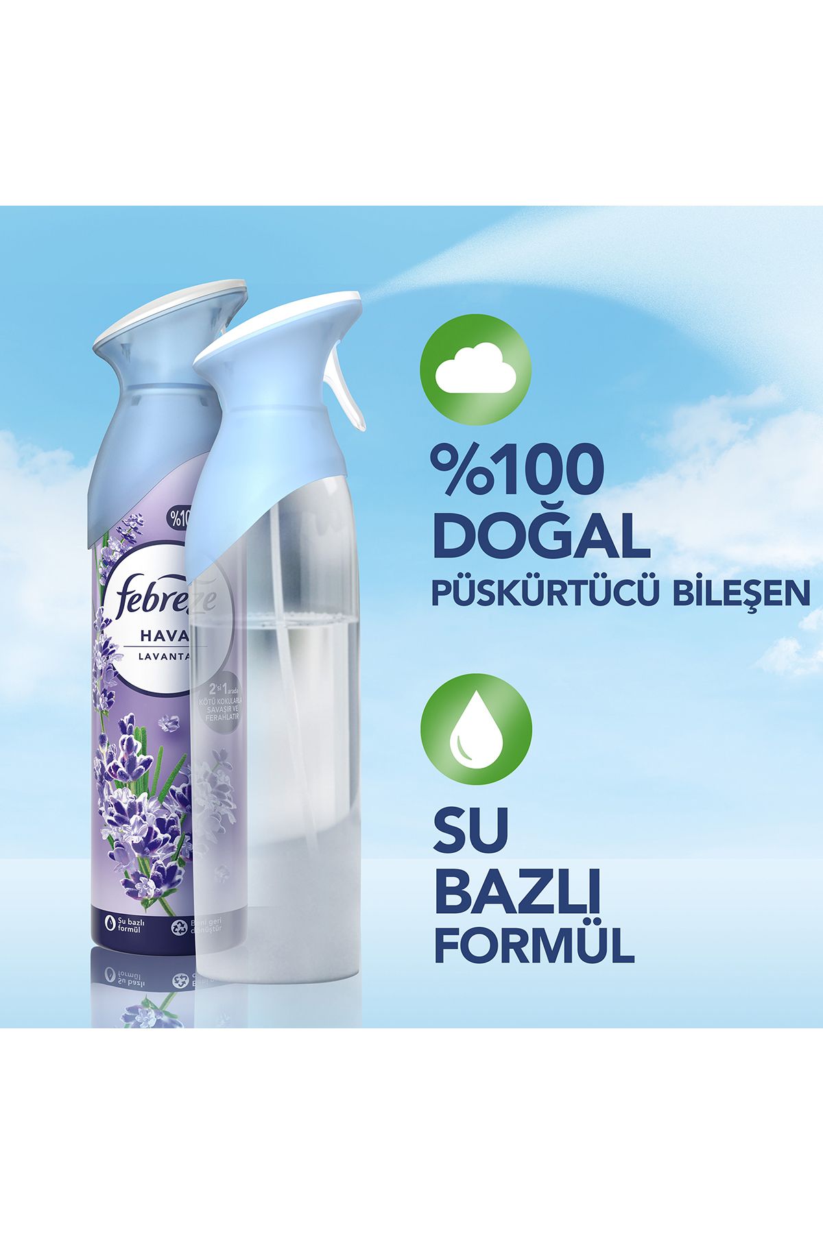 Febreze Hava Ferahlatıcı Sprey Oda Kokusu Lavanta Kokulu 185 ml