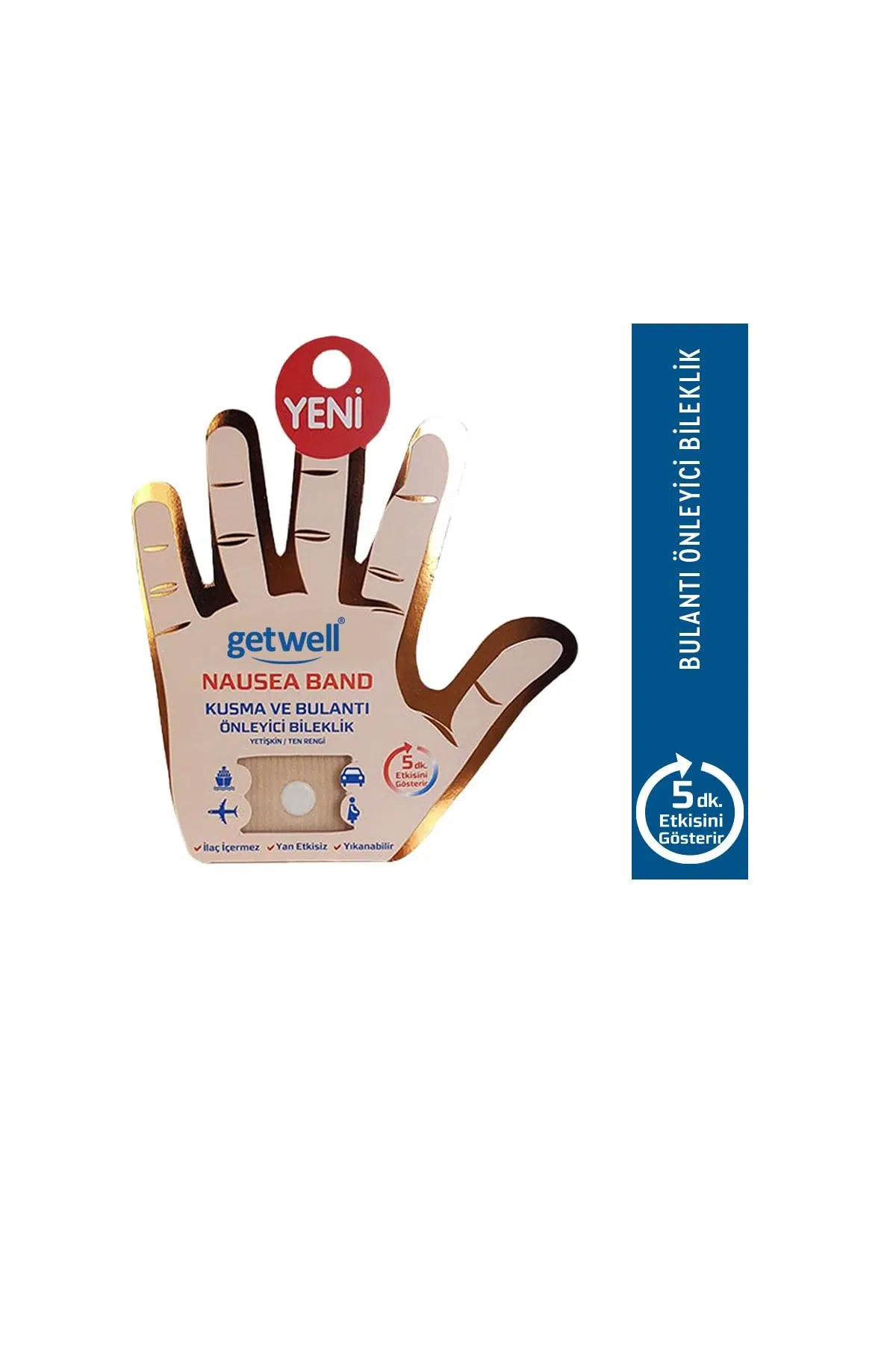 Getwell Nausea Bulantı Bilekliği Yetişkin - Ten Rengi