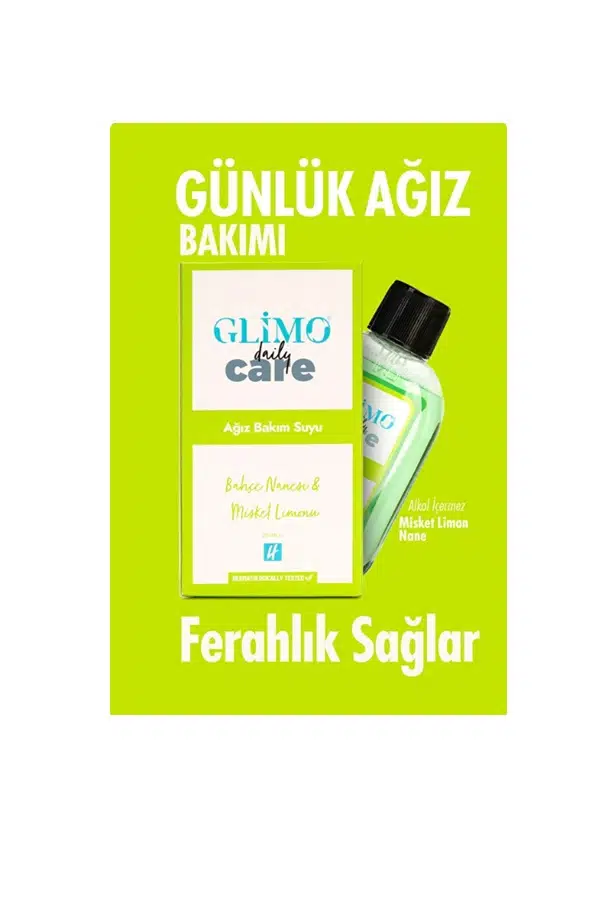 Glimo Daily Care Ağız Bakım Suyu Bahçenanesi Misket Limonu Nanesi 250 ml