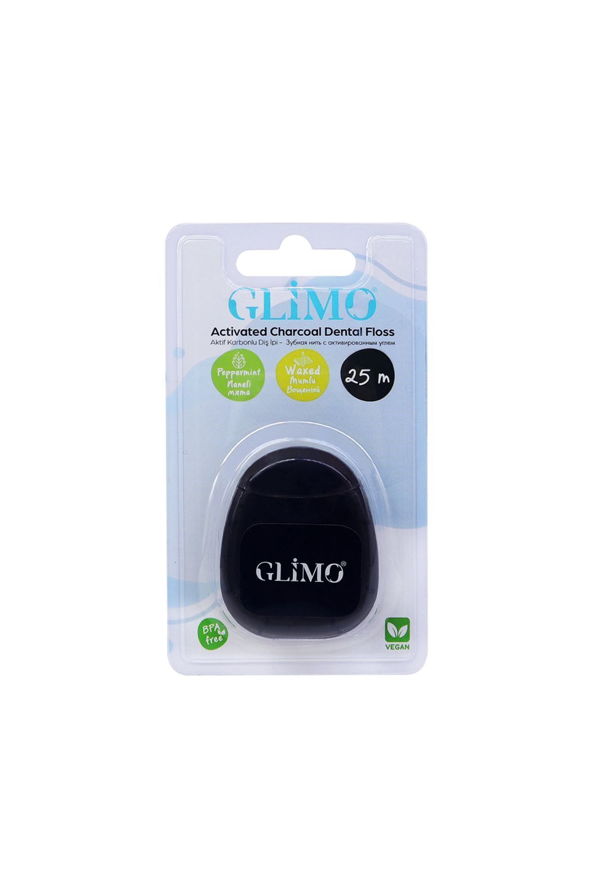 Glimo Diş Ipi Doğal Vegan 22mm Mumlu