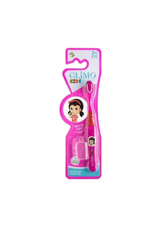Glimo Kids Ekstra Yumuşak Diş Fırçası 3+ Yaş - Pembe