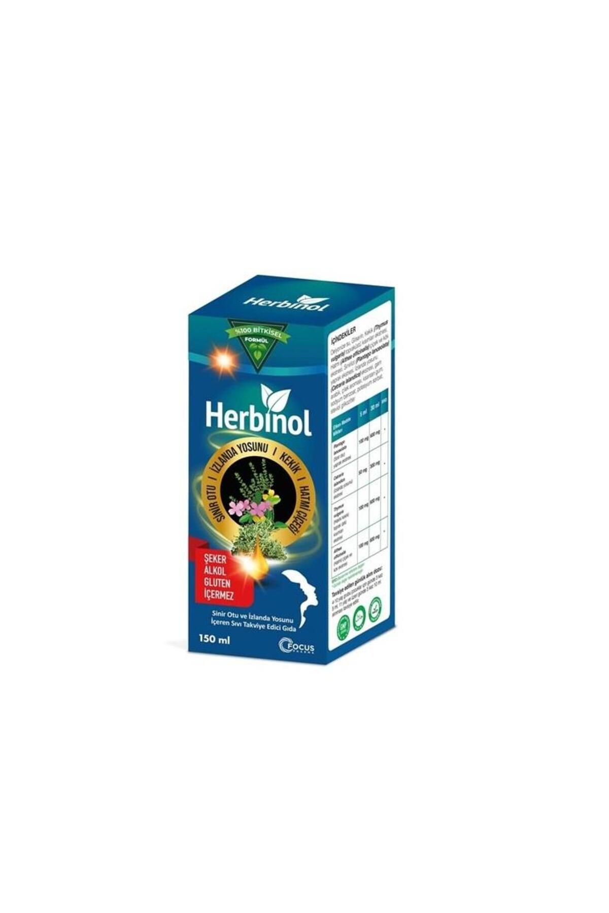 Herbinol Sinir Otu İzlanda Yosunu Öksürük Şurubu 150 ml