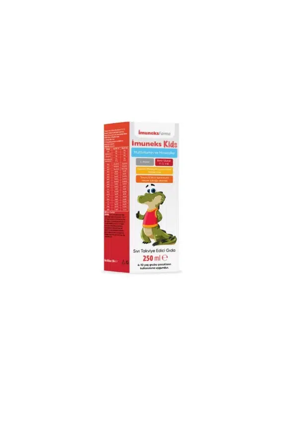 Imuneks Farma İmuneks Kids Multivitamin ve Mineraller Takviye Edici Gıda 250 ml