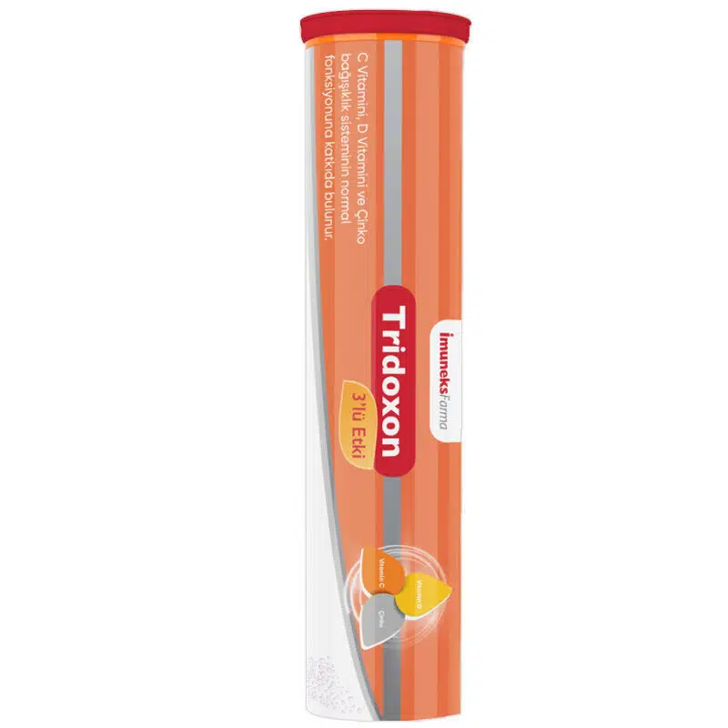 İmuneks Tridoxon 3lü Etki 15 Efervesan Tablet