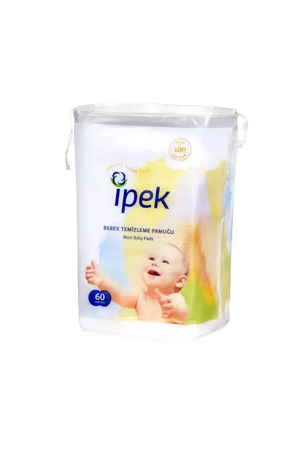 İpek Maxi Bebek Temizleme Pamuğu 60lı