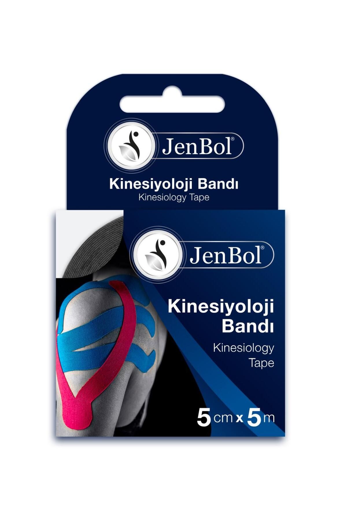 Jenbol Kinesiology Tape Ağrı Bandı 5 cm x 5 m - Siyah
