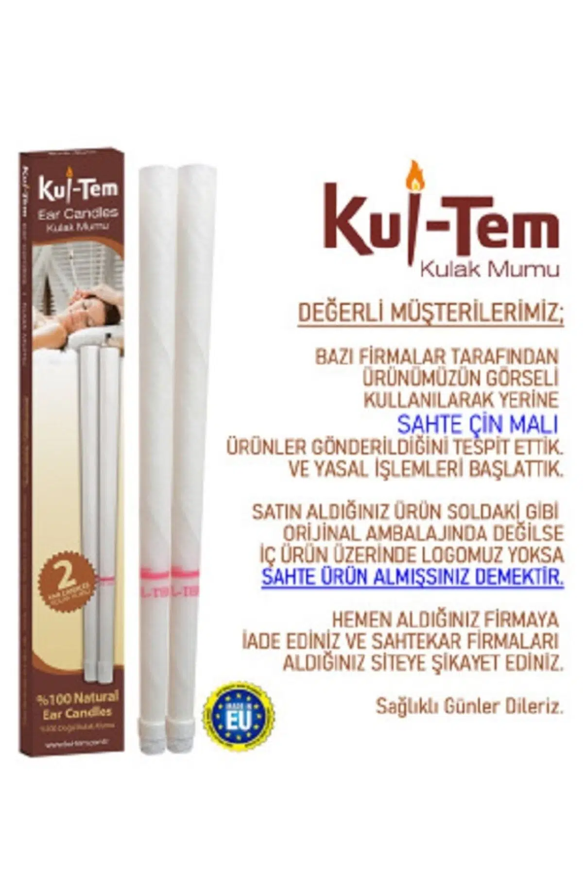 Kul-Tem Kulak Mumu 2 Adet