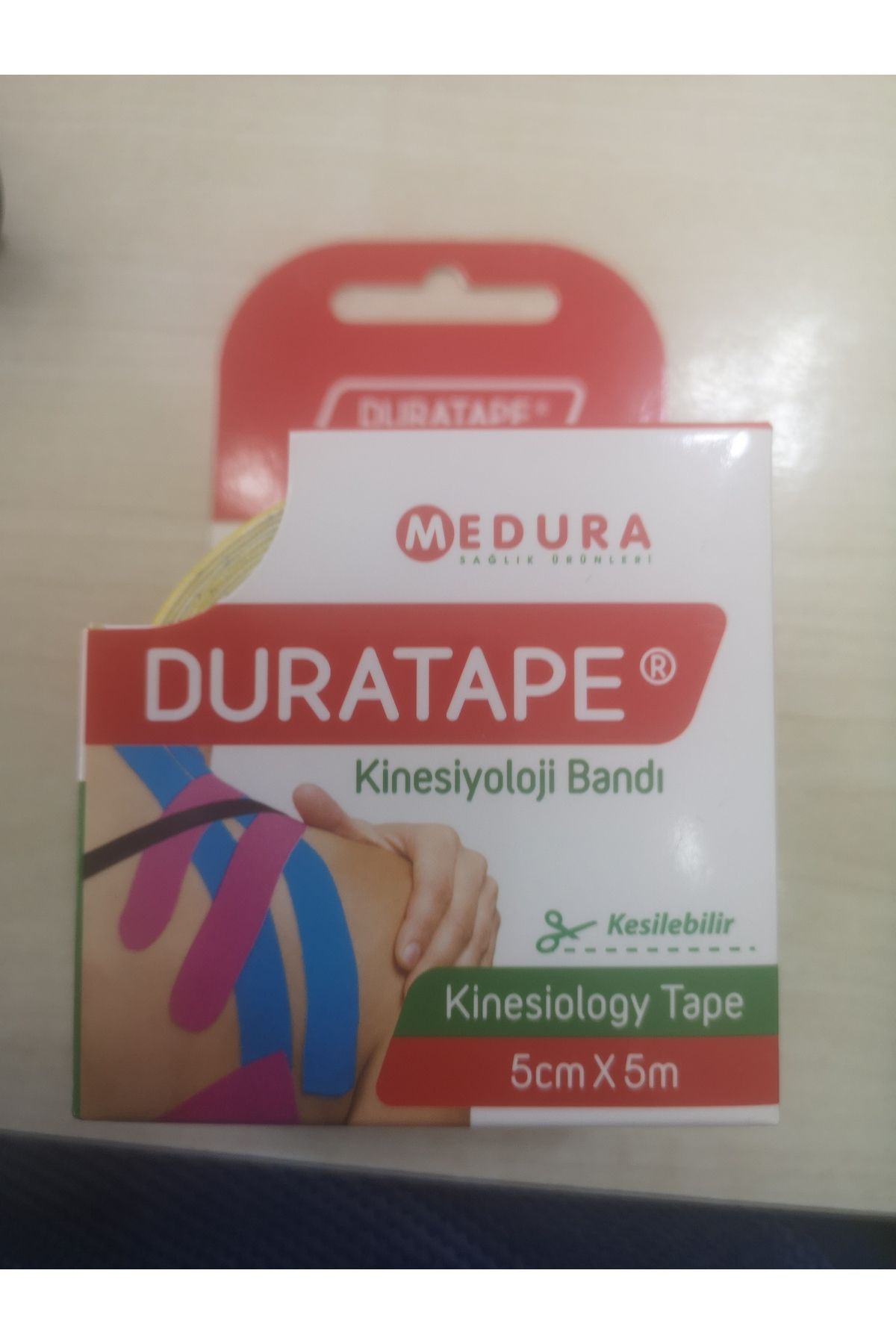 MEDURA Duratape Kinesiyoloji Bandı 5cm X 5 Cm - Sarı