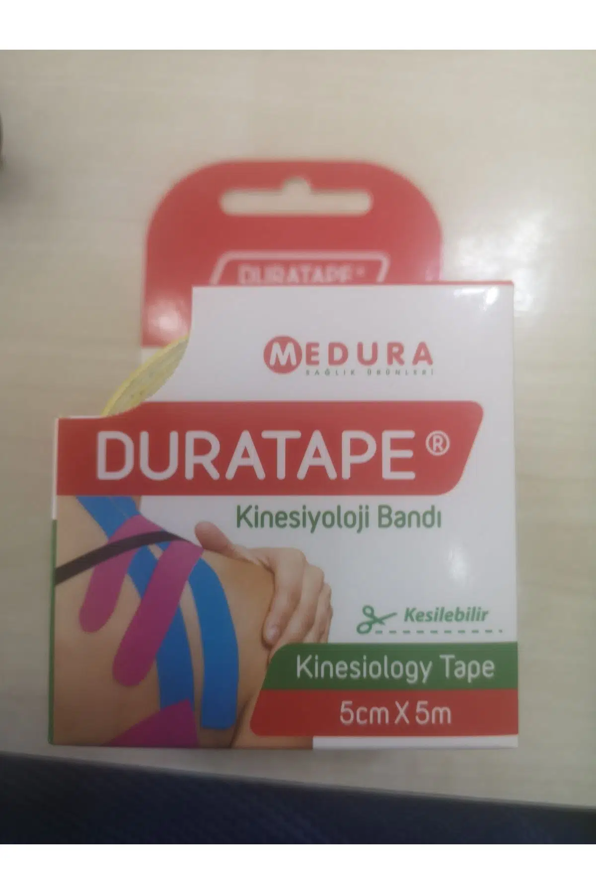 MEDURA Duratape Kinesiyoloji Bandı 5cm X 5 Cm - Sarı