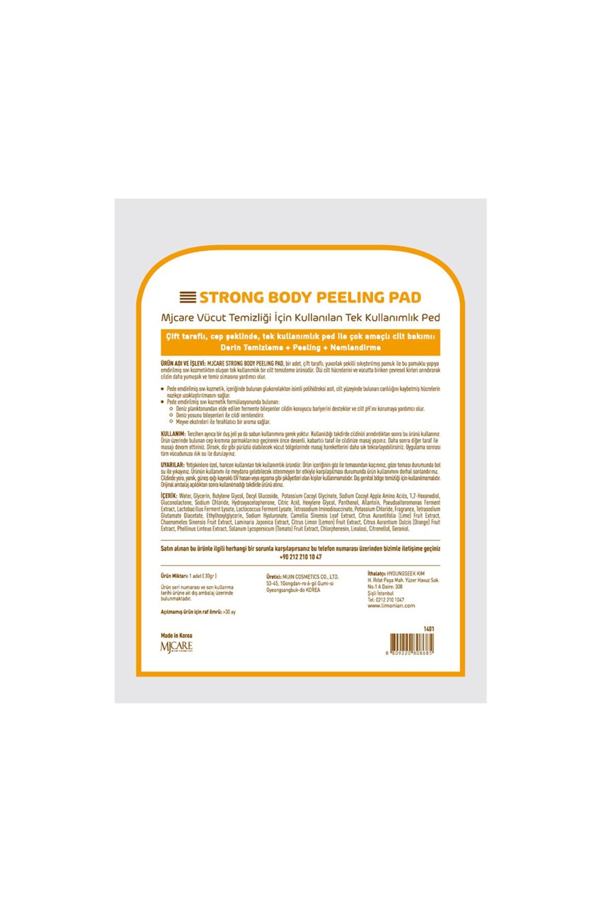 Mjcare Body Peeling Pad