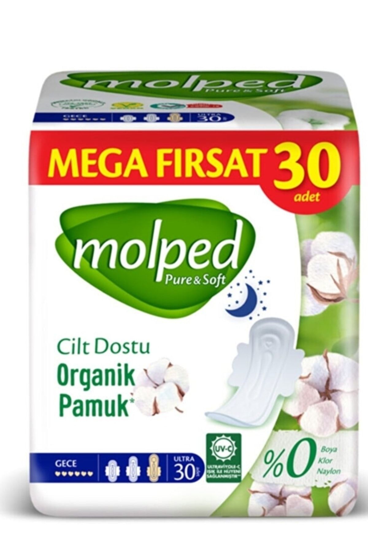 Molped Pure & Soft Mega Fırsat Gece Ultra 30'lu