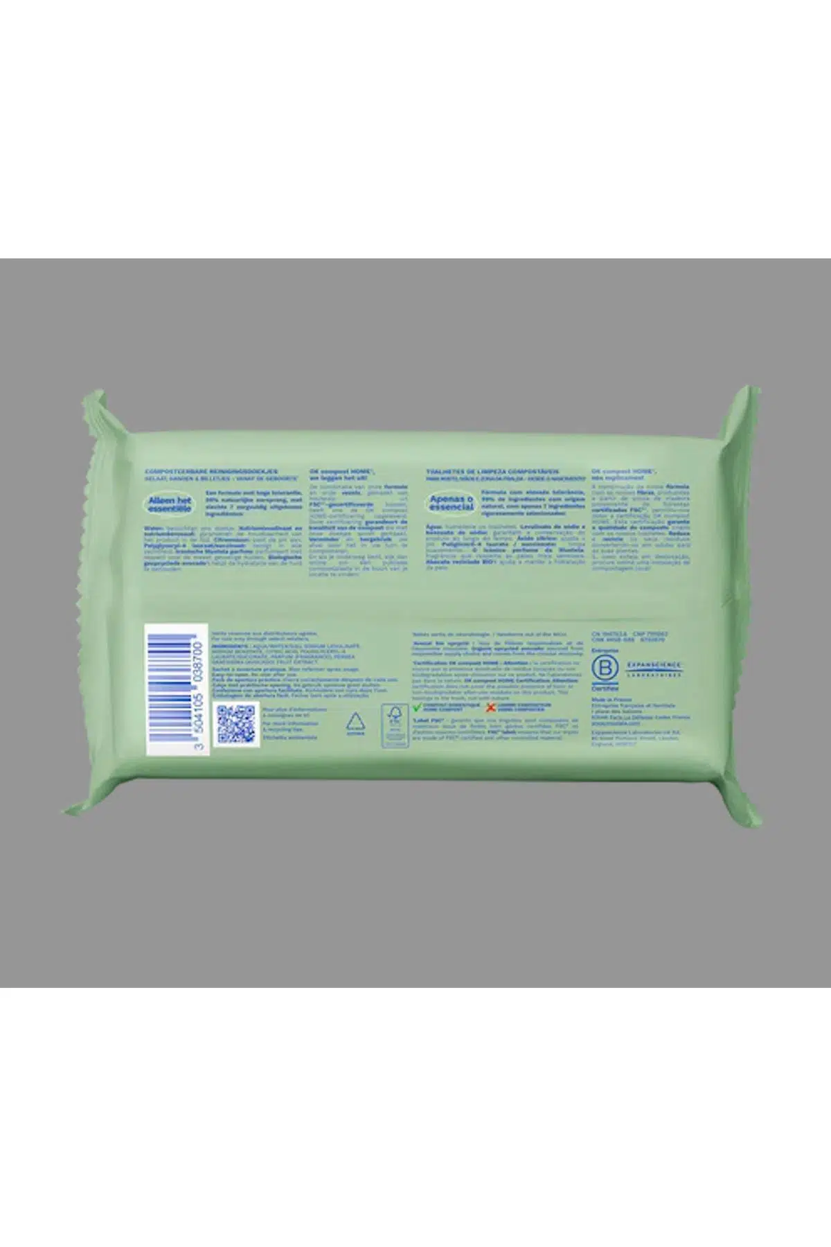 Mustela Kompost Edilebilir Islak Mendil 60 Yaprak