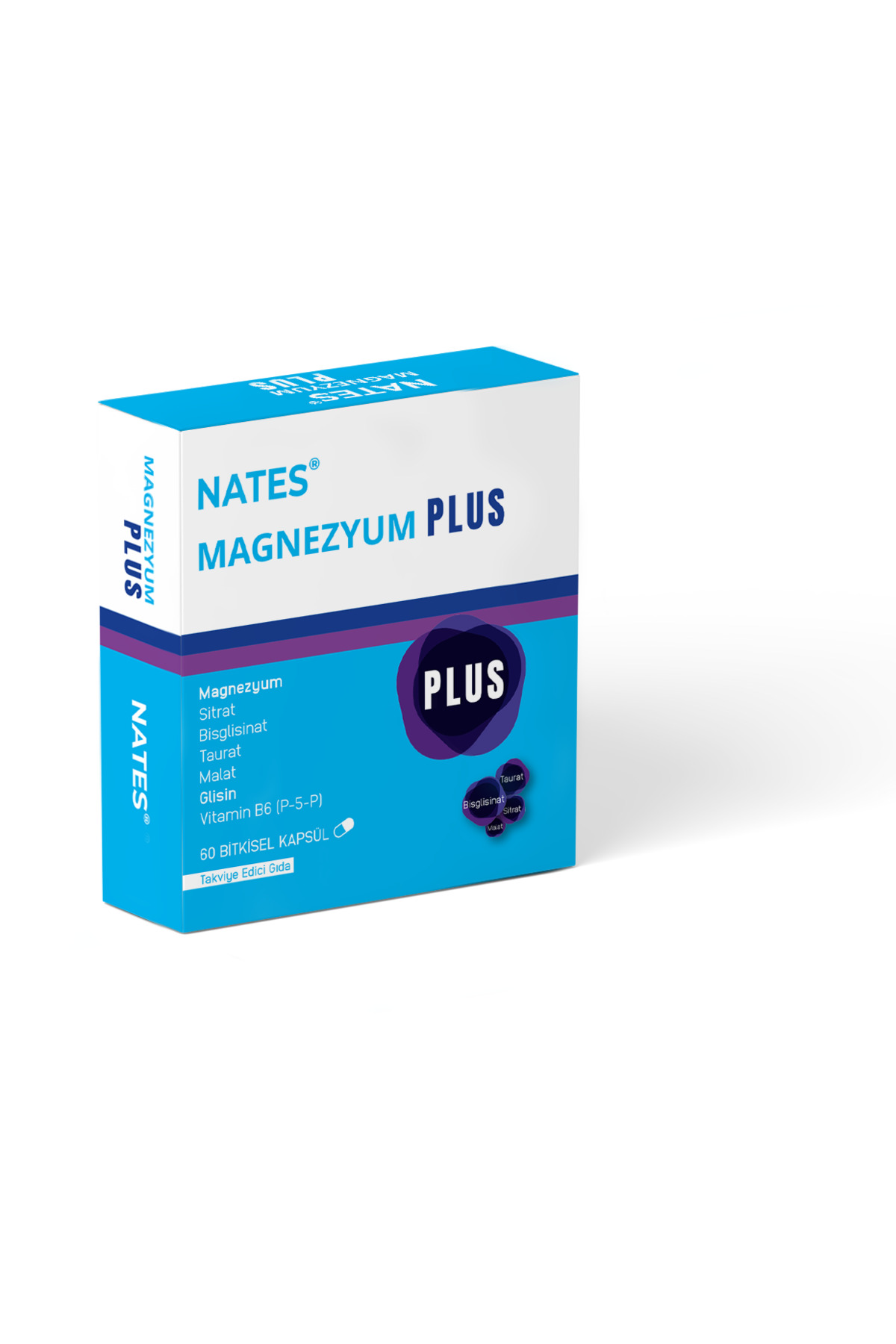 Nates Magnezyum Plus 60 Kapsül