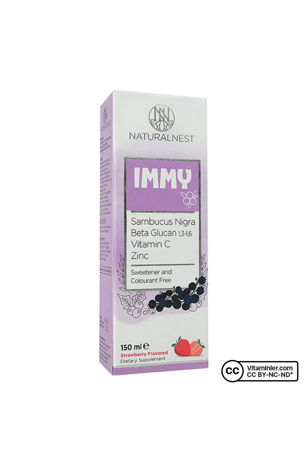 Naturalnest Immy Beta Glukan Çilek Aromalı Şurup 150 ml
