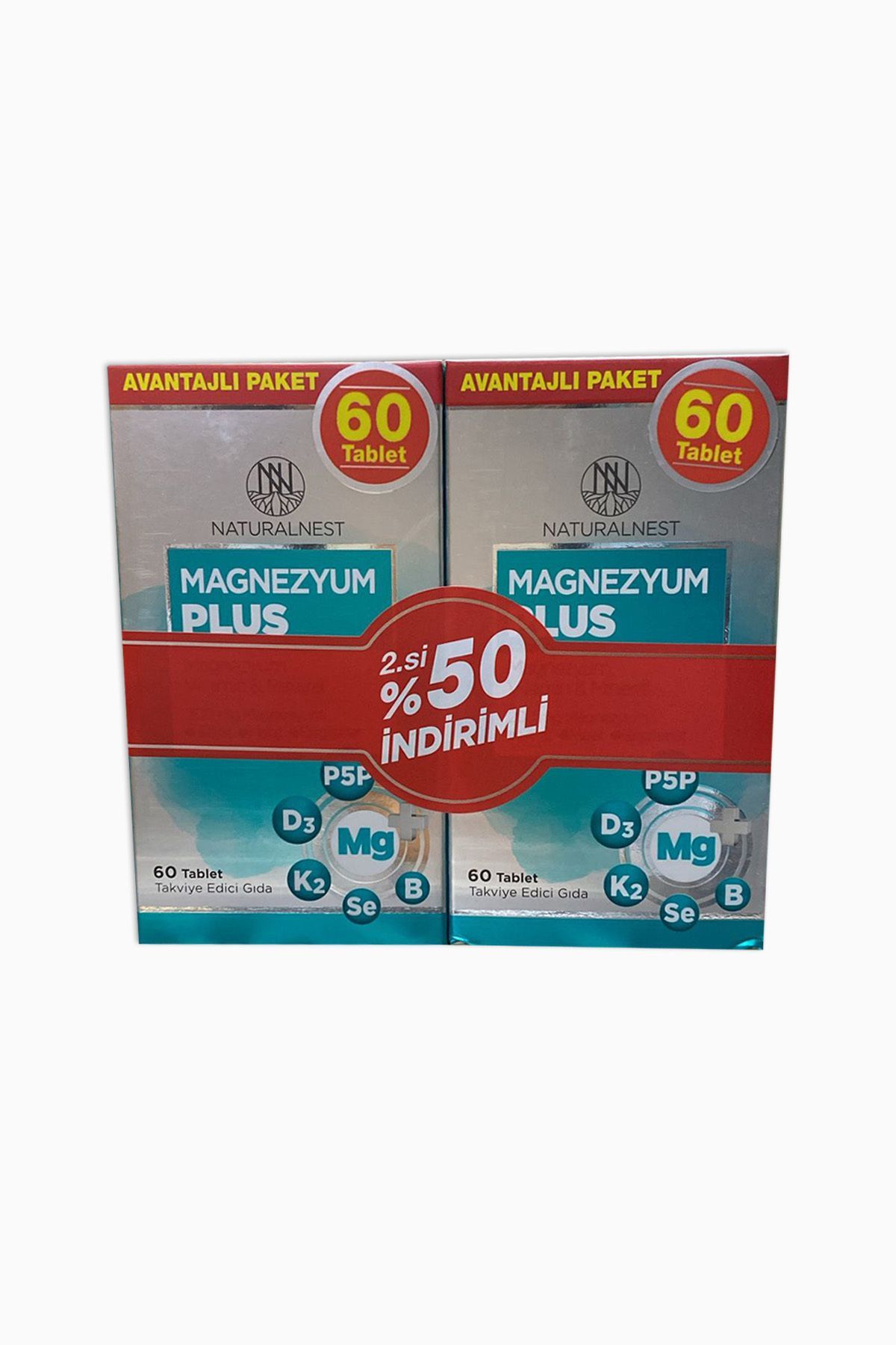 Naturalnest Magnezyum Plus 60 Tablet İkincisi %50