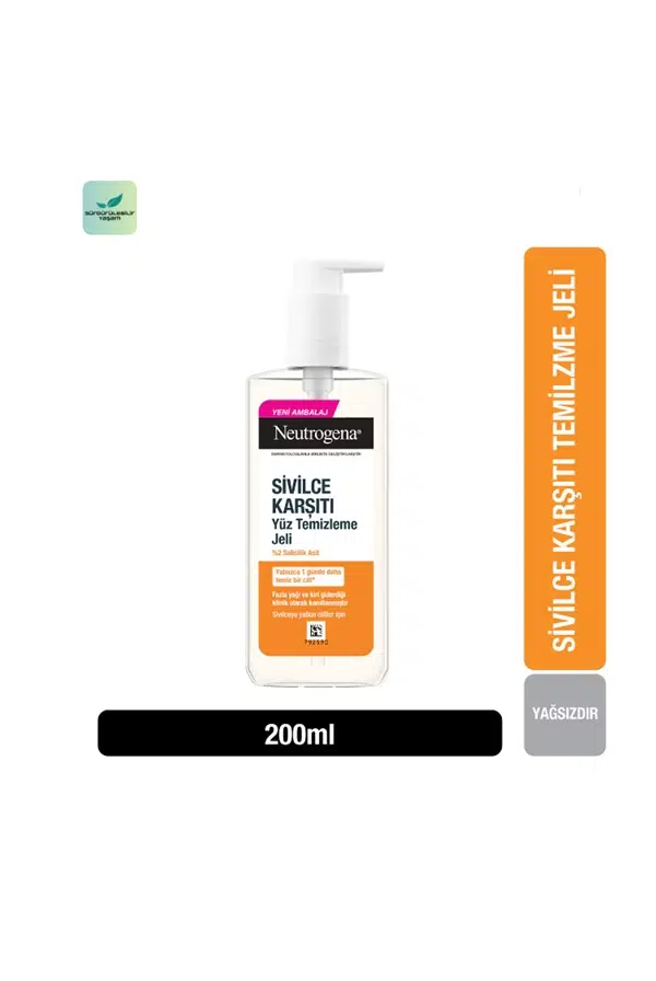 Neutrogena Sivilce Karşıtı Yüz Temizleme Jeli 200 ml