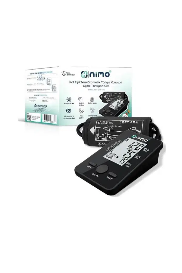 Nimo Kol Tipi Tam Otomatik Dijital Tansiyon Aleti DBP-1318