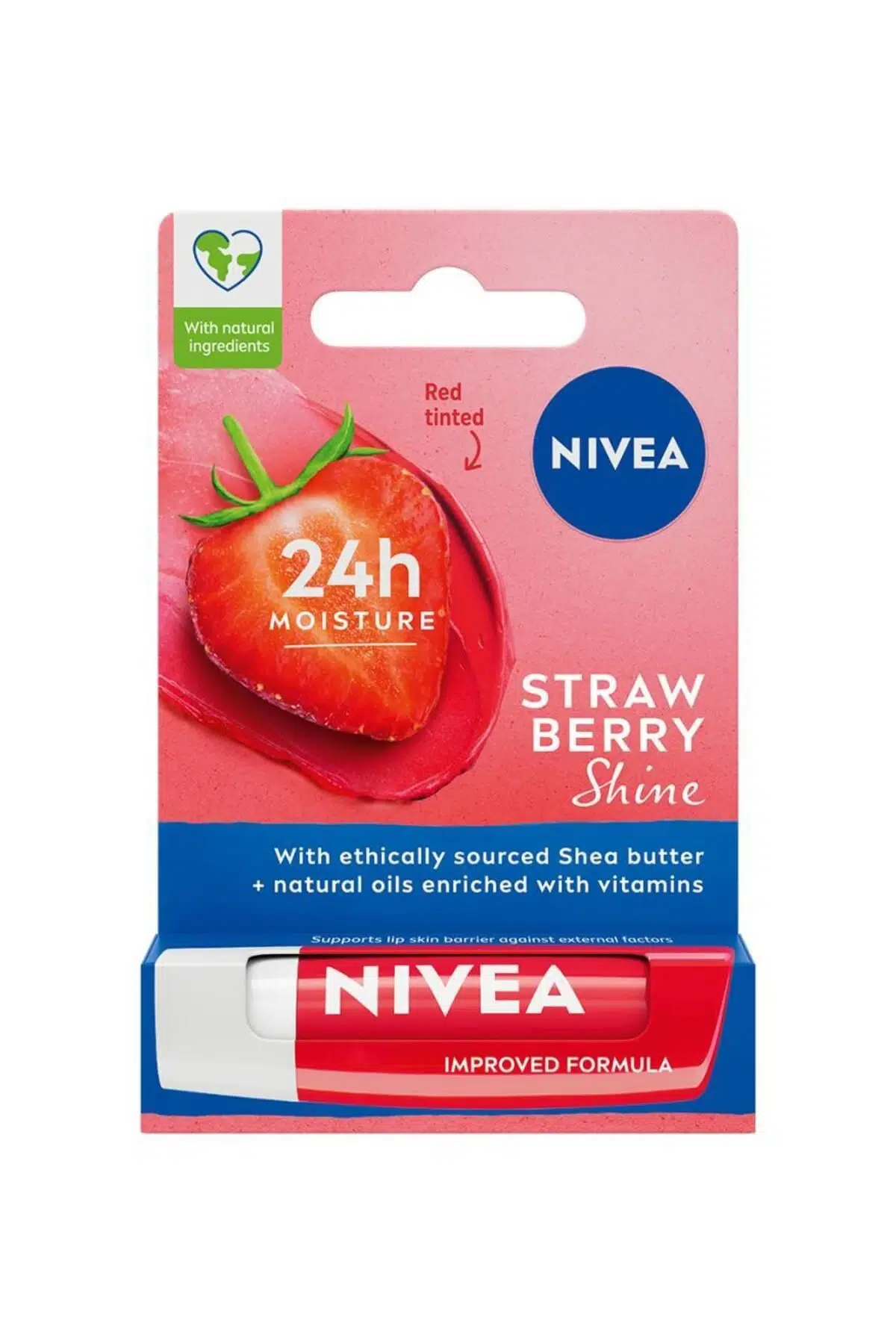 Nivea Bakım Yapan Dudak Bakım Kremi Straw Berry 4,8 gr