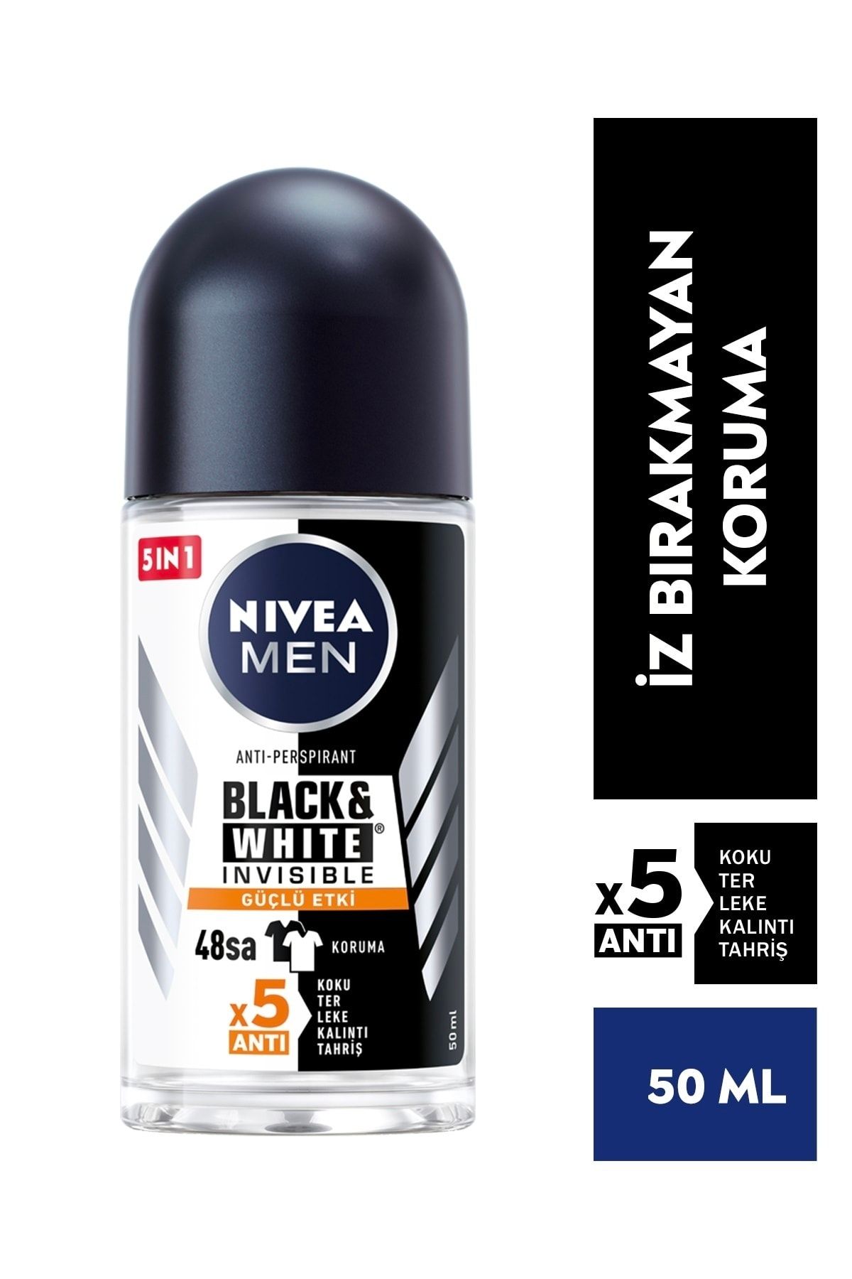 Nivea Men Black & White Invisible Roll-On 50 ml